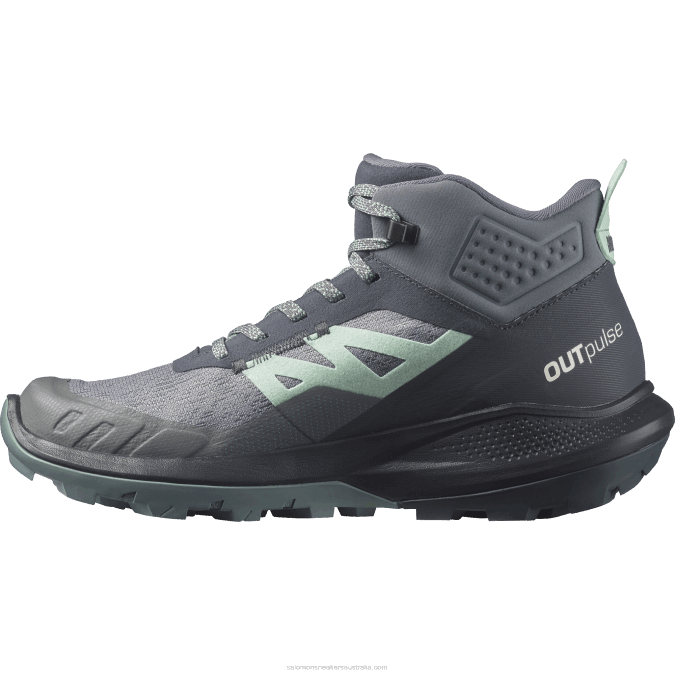 Women\'s Hiking Boots - Outpulse Mid Gore-Tex V42L1117 Salomon Ebony/Quiet Shade - Salomon shoes