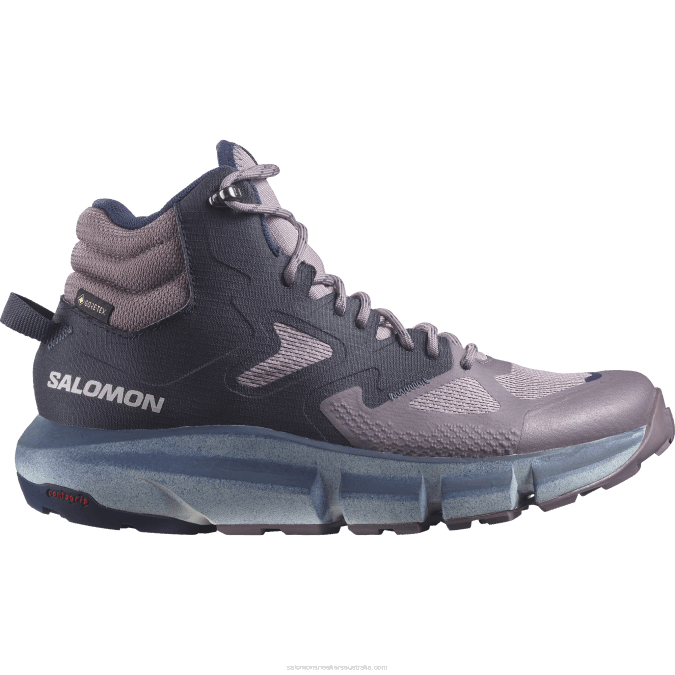 Women's Hiking Boots - Predict Hike Mid Gore-Tex V42L1131 Salomon Quail/Night Sky/Astral Aura - Salomon sneakers Australia