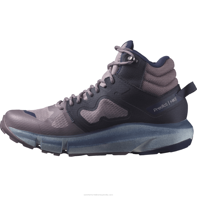 Women\'s Hiking Boots - Predict Hike Mid Gore-Tex V42L1131 Salomon Quail/Night Sky/Astral Aura - Salomon sneakers Australia