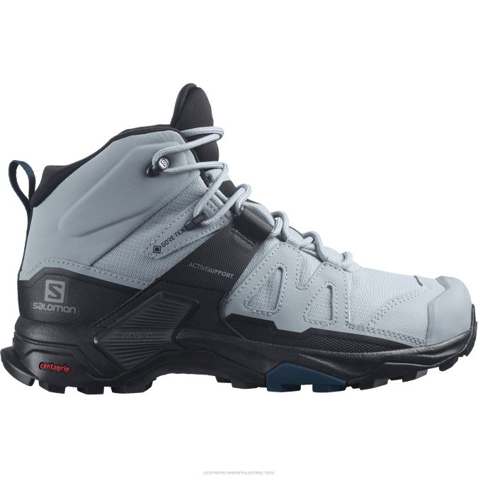 Women's Hiking Boots - X Ultra 4 Mid Wide Gore-Tex V42L1141 Salomon Quarry/Black/Legion Blue - Salomon shoes