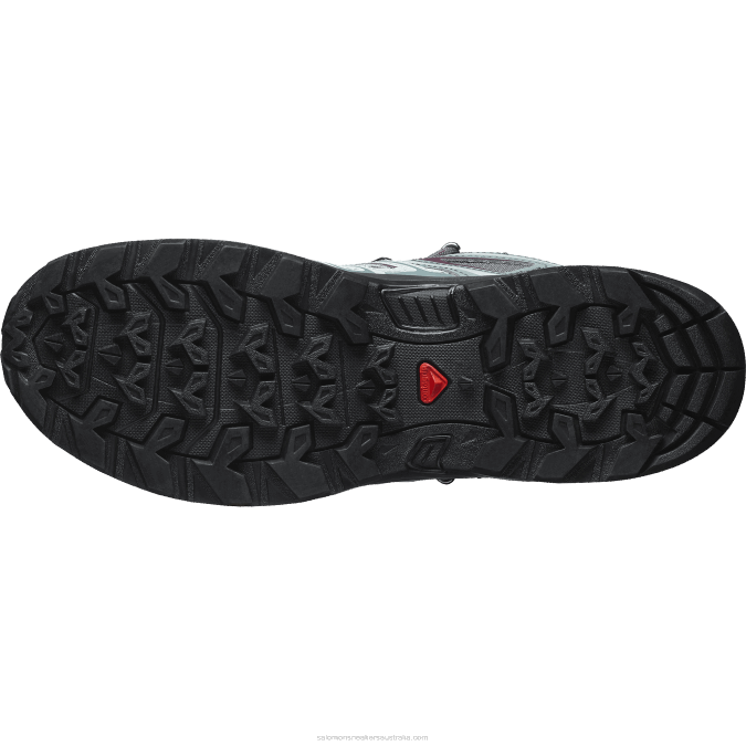 Women\'s Hiking Boots - X Ultra Pioneer Mid Clima Waterproof V42L1277 Salomon Ebony/Stormy Weather/Wine Tasting - Salomon Australia