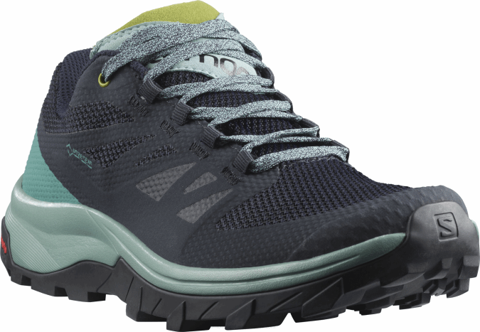 Women\'s Hiking Shoes - Outline Gore-Tex V42L1147 Salomon Trellis/Navy Blazer/Guacamole - Salomon shoes