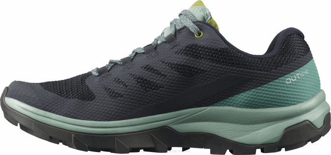 Women\'s Hiking Shoes - Outline Gore-Tex V42L1147 Salomon Trellis/Navy Blazer/Guacamole - Salomon shoes