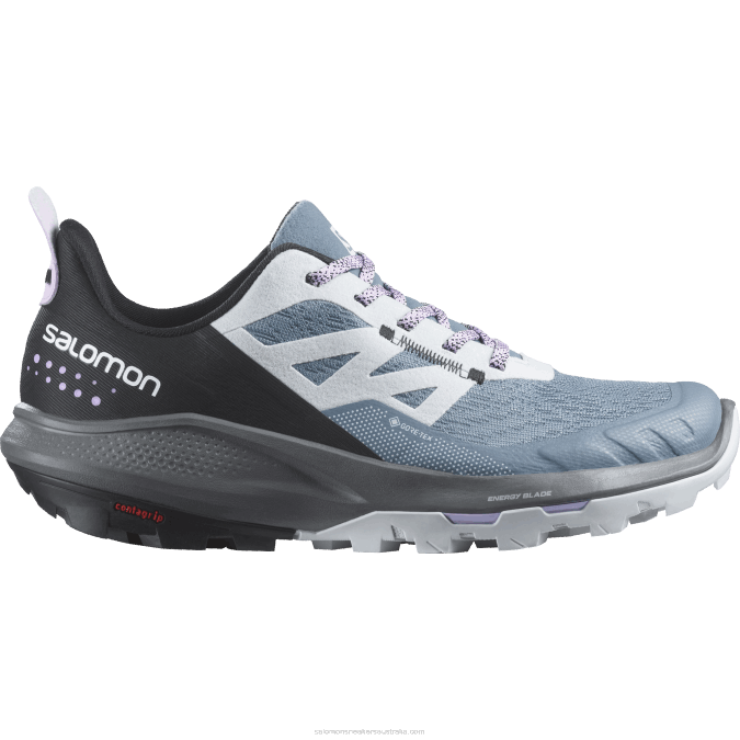 Women's Hiking Shoes - Outpulse Gore-Tex V42L1124 Salomon China Blue/Arctic Ice/Orchid Bloom - Salomon Australia