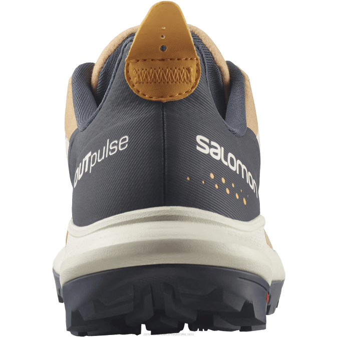 Women\'s Hiking Shoes - Outpulse V42L1281 Salomon Fenugreek/Ebony/Blazing Orange - Salomon sneakers Australia