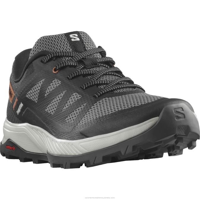 Women\'s Hiking Shoes - Outrise V42L1280 Salomon Plum Kitten/Black/Coral Gold - Salomon Australia