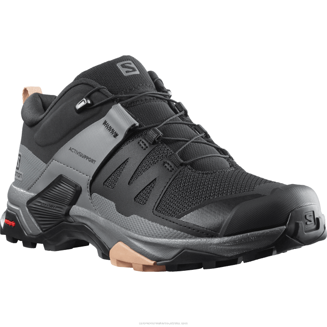 Women\'s Hiking Shoes - X Ultra 4 V42L1119 Salomon Black/Quiet Shade/Sirocco - Salomon sneakers Australia
