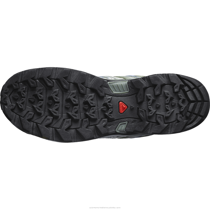 Women\'s Hiking Shoes - X Ultra Pioneer Aero V42L1121 Salomon Oil Green/Castor Gray/Amparo Blue - Salomon Australia