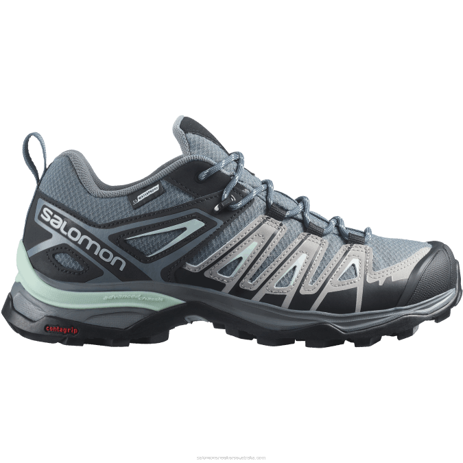 Women's Hiking Shoes - X Ultra Pioneer Clima Waterproof V42L1130 Salomon Stormy Weather/Alloy/Yucca - Salomon Australia