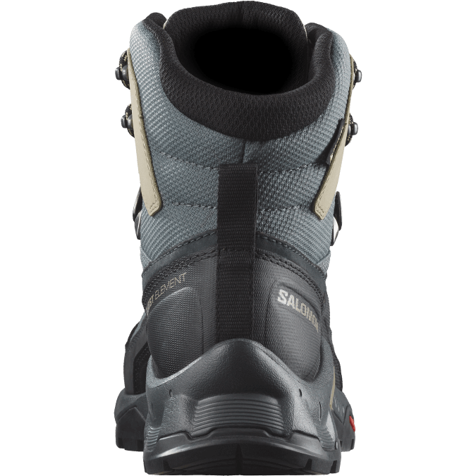 Women\'s Leather Hiking Boots - Quest Element Gore-Tex V42L1136 Salomon Ebony/Rainy Day/Stormy Weather - Salomon Australia