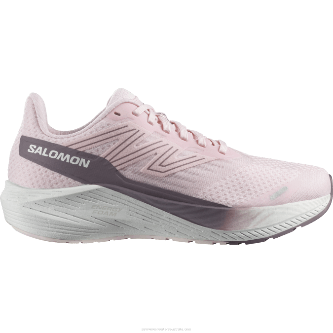Women's Running Shoes - Aero Blaze V42L740 Salomon Cradle Pink/White/Moonscape - Salomon shoes