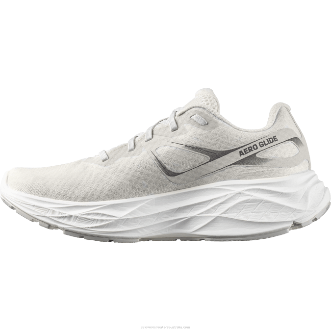 Women\'s Running Shoes - Aero Glide V42L1149 Salomon Vanilla Ice/White/Lunar Rock - Salomon shoes