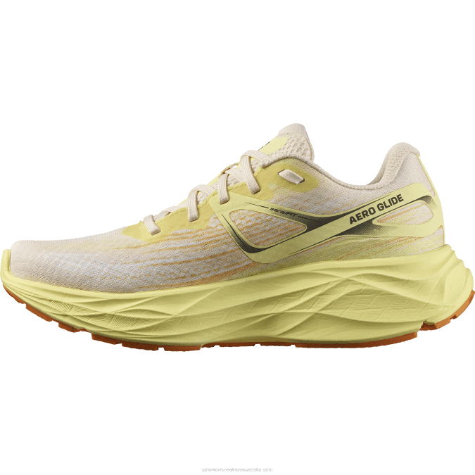 Women\'s Running Shoes - Aero Glide V42L1150 Salomon Tender Peach/Yellow Iris/White - Salomon Australia