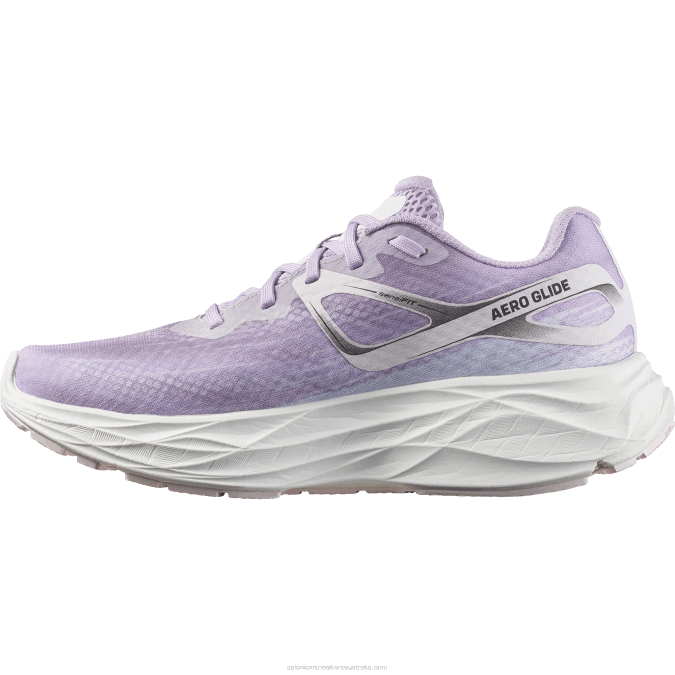Women\'s Running Shoes - Aero Glide V42L1152 Salomon Orchid Bloom/Cradle Pink/White - Salomon shoes