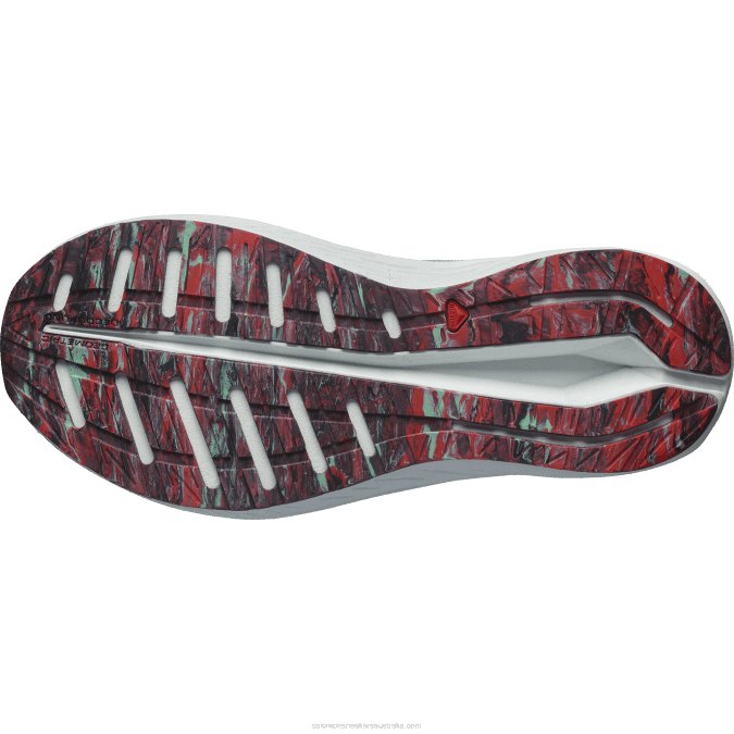 Women\'s Running Shoes - Aero Volt V42L752 Salomon Yucca/White/Poppy Red - Salomon shoes