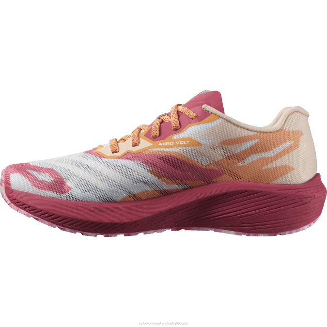 Women\'s Running Shoes - Aero Volt V42L753 Salomon Tender Peach/Virtual Pink/White - Salomon Australia