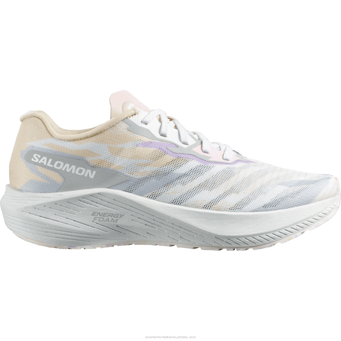 Women's Running Shoes - Aero Volt V42L754 Salomon Tender Peach/Pearl Blue/White - Salomon sneakers Australia