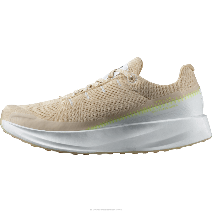 Women\'s Running Shoes - Index 02 V42L745 Salomon White/Hazelnut/Safety Yellow - Salomon sneakers Australia