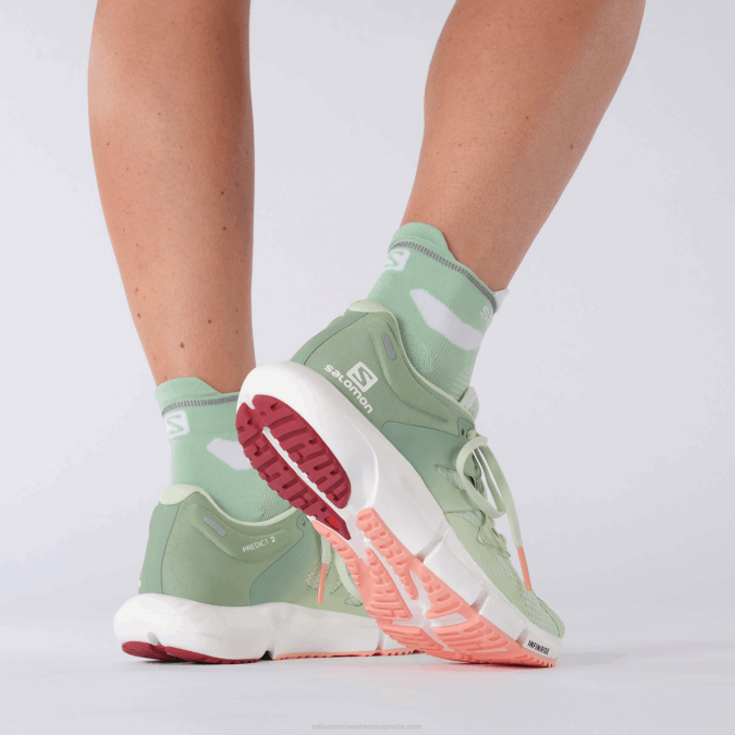 Women\'s Running Shoes - Predict 2 V42L755 Salomon Spray/Granite Green/Blooming Dahlia - Salomon shoes