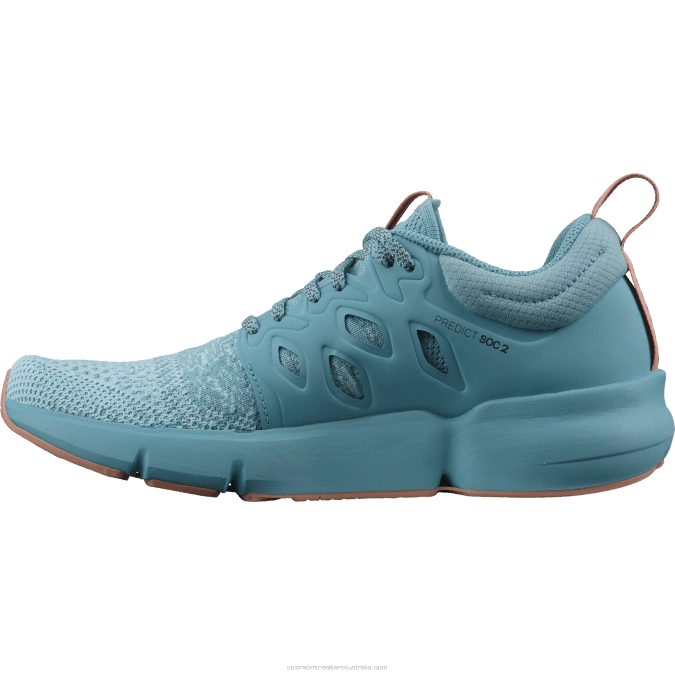 Women\'s Running Shoes - Predict Soc 2 V42L757 Salomon Crystal Blue/Delphinium Blue/Sirocco - Salomon Australia