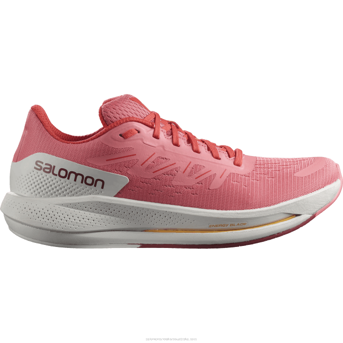Women's Running Shoes - Spectur V42L746 Salomon Tea Rose/Lunar Rock/Poppy Red - Salomon shoes