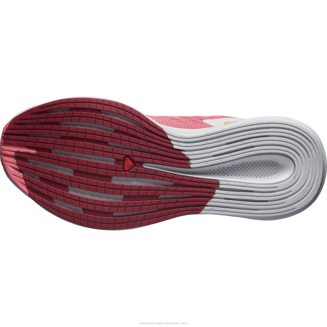 Women\'s Running Shoes - Spectur V42L746 Salomon Tea Rose/Lunar Rock/Poppy Red - Salomon shoes