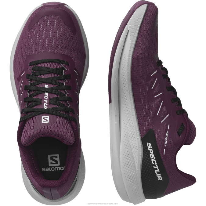 Women\'s Running Shoes - Spectur V42L748 Salomon Tulipwood/Lunar Rock/Grape Wine - Salomon sneakers Australia
