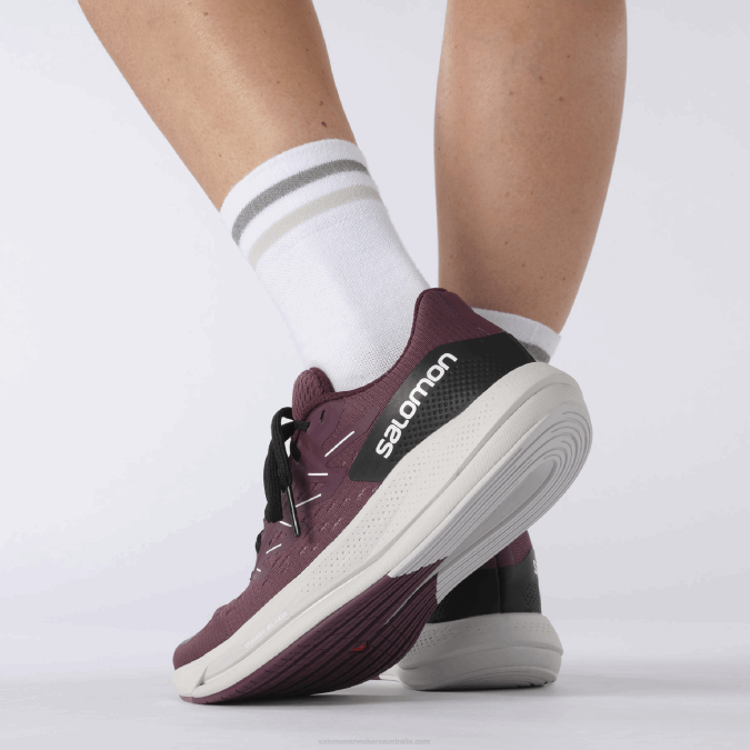 Women\'s Running Shoes - Spectur V42L748 Salomon Tulipwood/Lunar Rock/Grape Wine - Salomon sneakers Australia