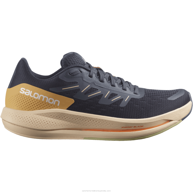 Women's Running Shoes - Spectur V42L749 Salomon Ebony/Almond Cream/Leek Green - Salomon shoes