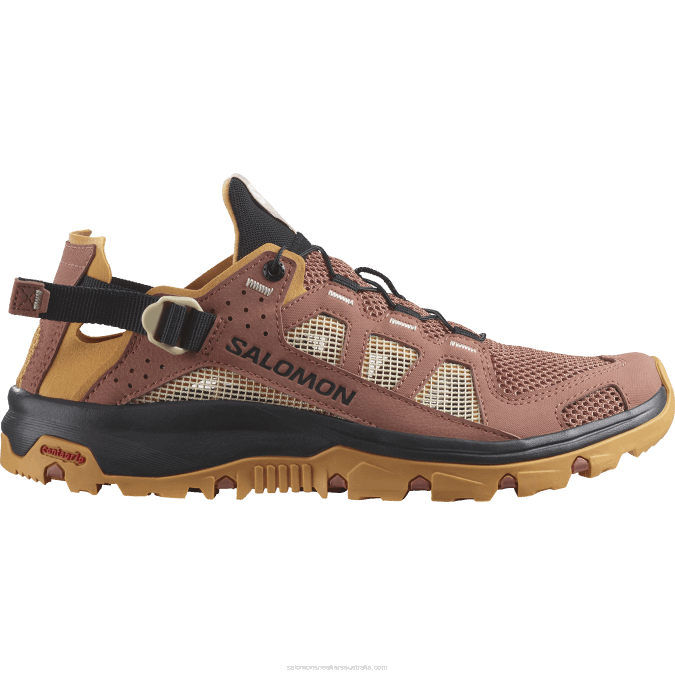 Women's Water Shoes - Techamphibian 5 V42L789 Salomon Cedar Wood/Buckskin/Rose Cloud - Salomon sneakers Australia