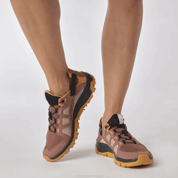 Women\'s Water Shoes - Techamphibian 5 V42L789 Salomon Cedar Wood/Buckskin/Rose Cloud - Salomon sneakers Australia