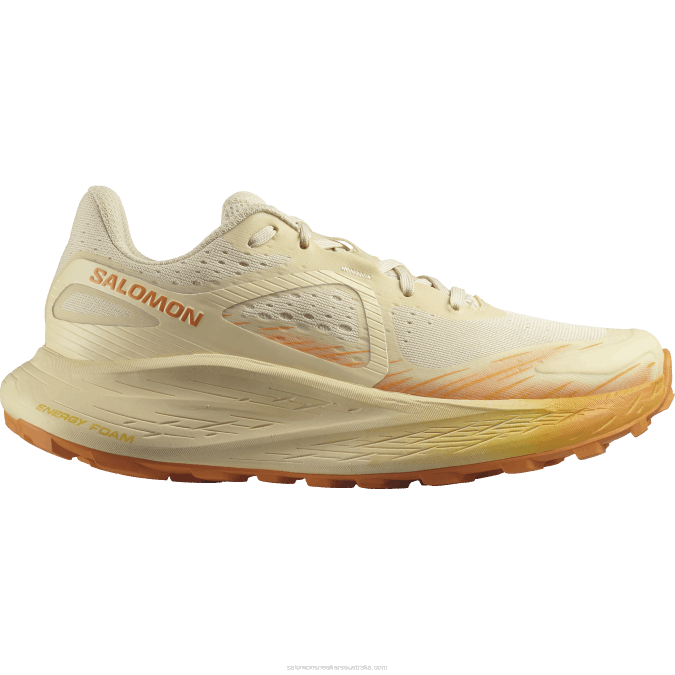 Women's Trail Running Shoes - Glide Max Tr V42L1499 Salomon Bleached Sand/Tender Peach/Orange Pepper - Salomon shoes