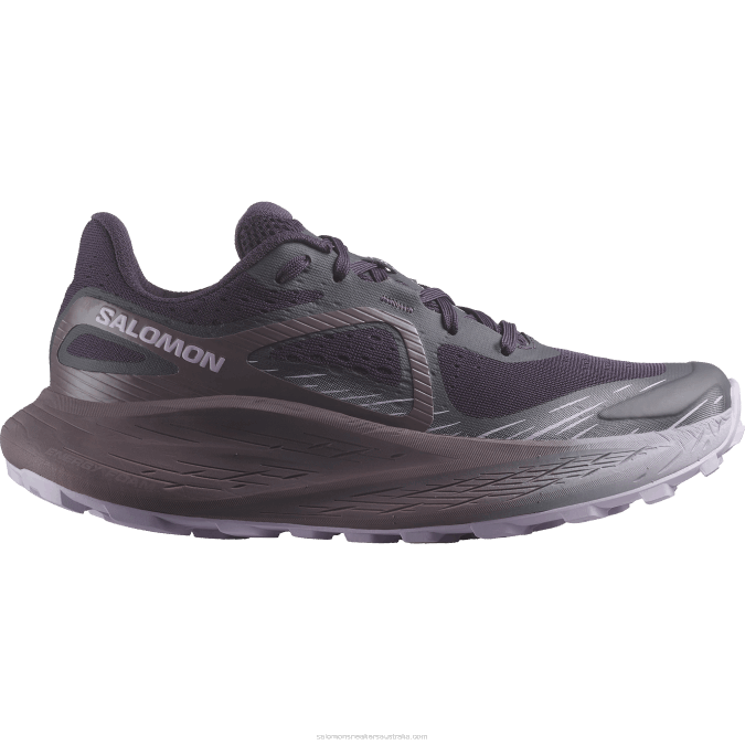 Women's Trail Running Shoes - Glide Max Tr V42L1500 Salomon Nightshade/Moonscape/Orchid Bloom - Salomon Australia