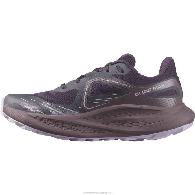 Women\'s Trail Running Shoes - Glide Max Tr V42L1500 Salomon Nightshade/Moonscape/Orchid Bloom - Salomon Australia