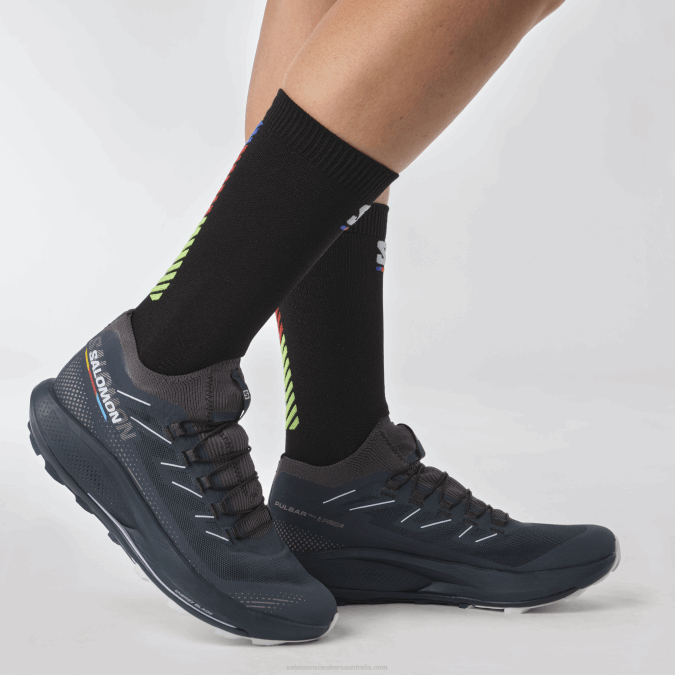 Women\'s Trail Running Shoes - Pulsar Trail Pro 2 V42L1493 Salomon Carbon/Orchid Bloom/Arctic Ice - Salomon shoes