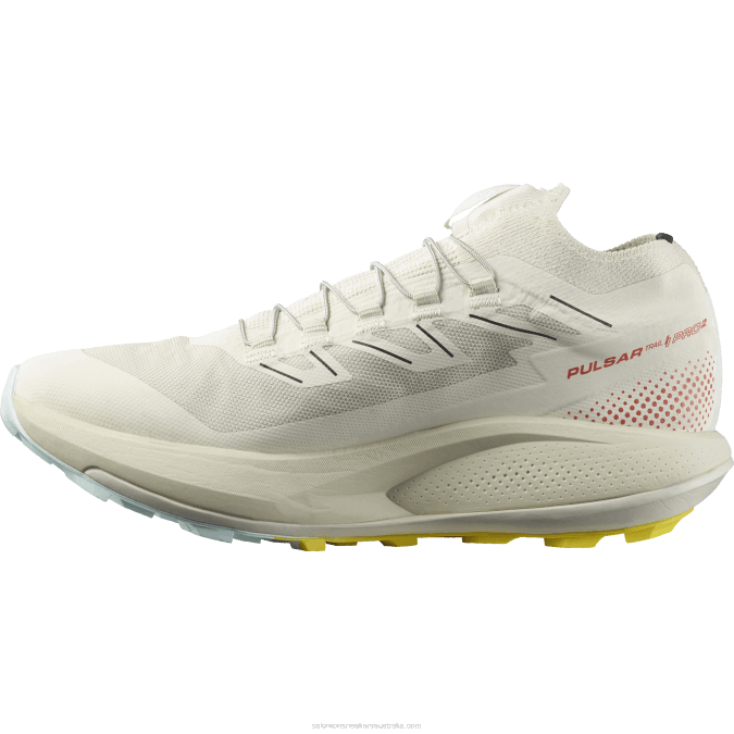 Women\'s Trail Running Shoes - Pulsar Trail Pro 2 V42L1494 Salomon Rainy Day/Hot Sauce/Freesia - Salomon Australia