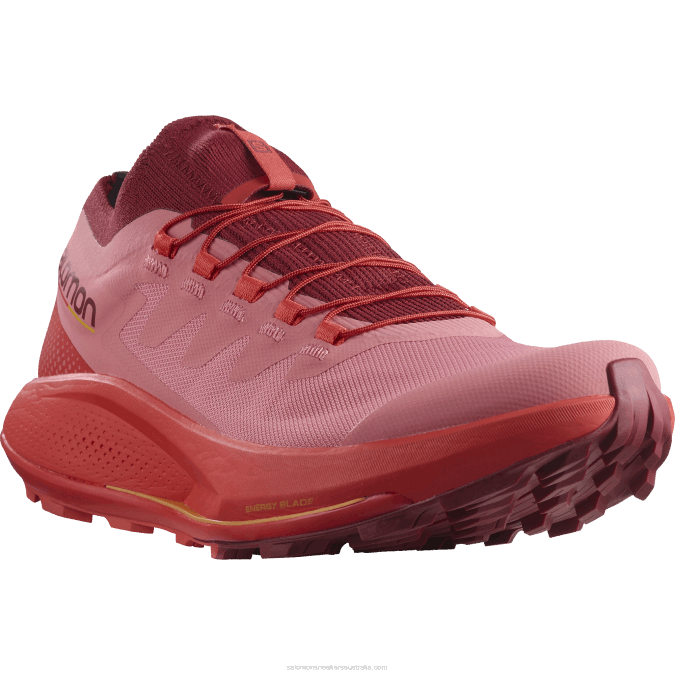 Women\'s Trail Running Shoes - Pulsar Trail Pro V42L1533 Salomon Tea Rose/Biking Red/Blazing Orange - Salomon Australia