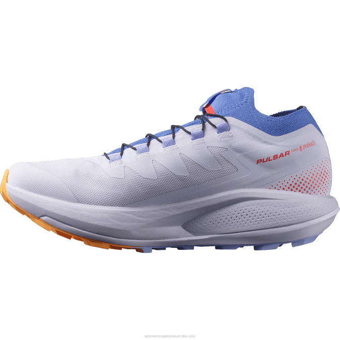 Women\'s Trail Running Shoes - Pulsar Trail Pro V42L1534 Salomon Purple Heather/Amparo Blue/Blazing Orange - Salomon sneakers Australia