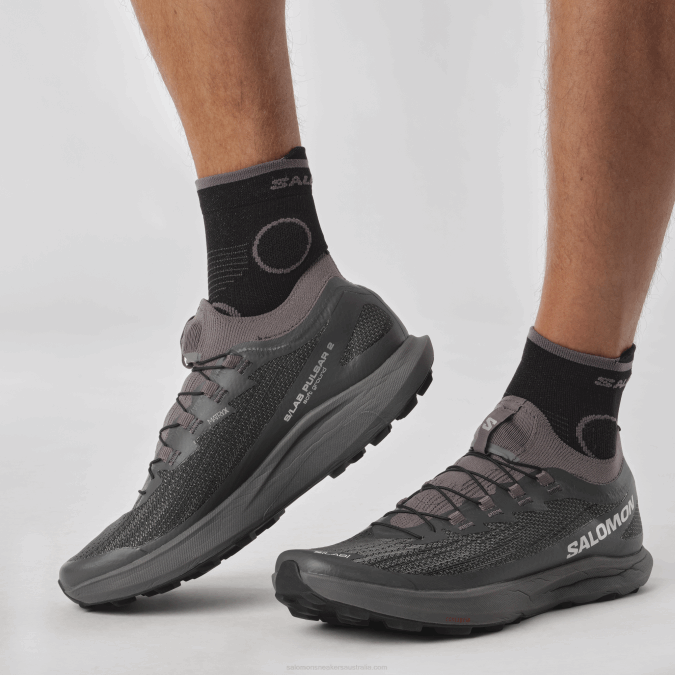 Women\'s Trail Running Shoes - S/Lab Pulsar 2 Soft Ground V42L1518 Salomon Quiet Shade/Magnet/Black - Salomon Australia