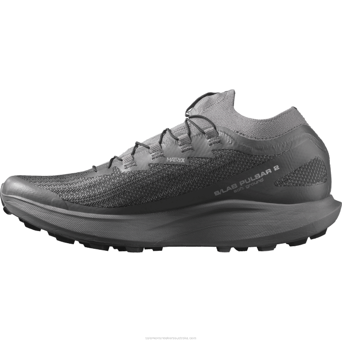 Women\'s Trail Running Shoes - S/Lab Pulsar 2 Soft Ground V42L1518 Salomon Quiet Shade/Magnet/Black - Salomon Australia