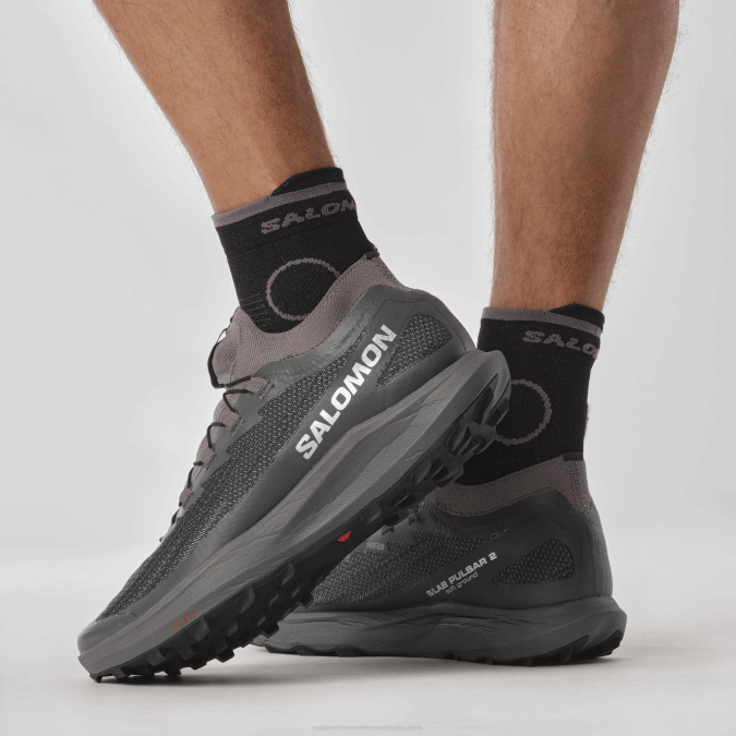 Women\'s Trail Running Shoes - S/Lab Pulsar 2 Soft Ground V42L1518 Salomon Quiet Shade/Magnet/Black - Salomon Australia