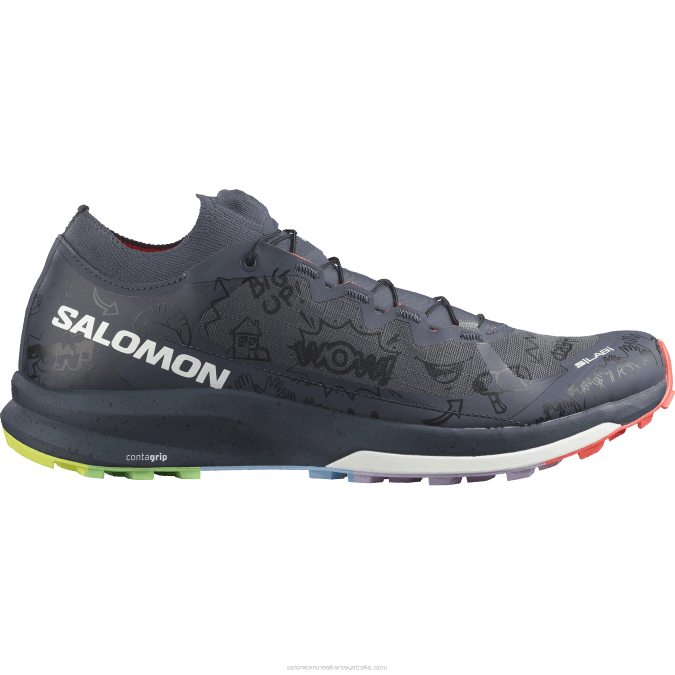Women's Trail Running Shoes - S/Lab Ultra 3 Limited Edition V42L1524 Salomon India Ink/Fiery Coral/Black - Salomon Australia