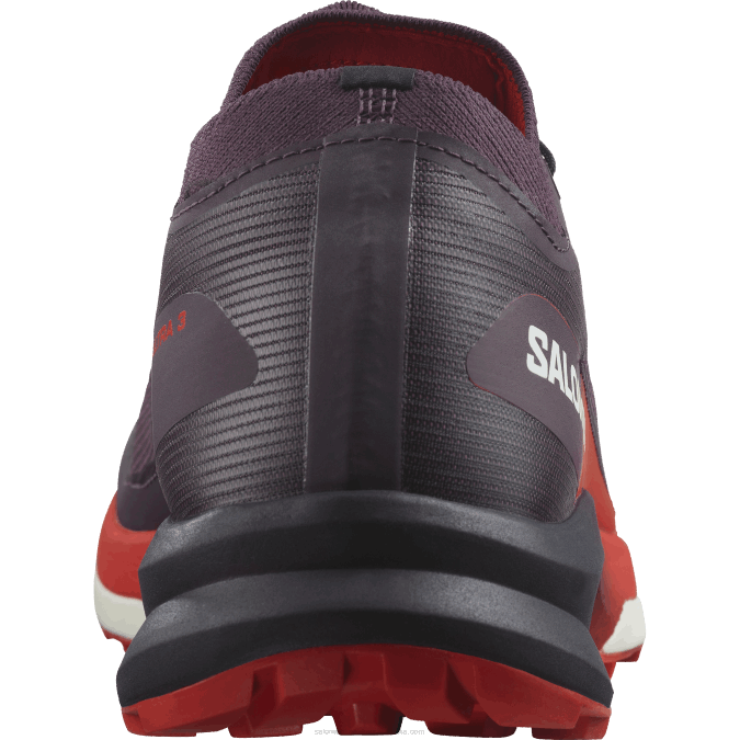 Women\'s Trail Running Shoes - S/Lab Ultra 3 V42L1508 Salomon Plum Perfect/Fiery Red/White - Salomon shoes