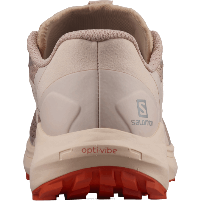 Women\'s Trail Running Shoes - Sense Ride 4 V42L1536 Salomon Sirocco/Peachy Keen/Red Orange - Salomon Australia