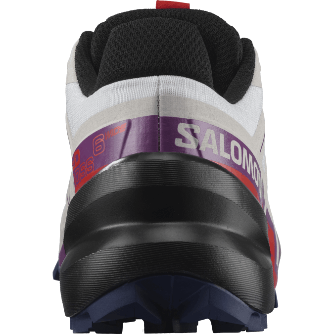 Women\'s Trail Running Shoes - Speedcross 6 Wide V42L1523 Salomon White/Sparkling Grape/Fiery Red - Salomon shoes