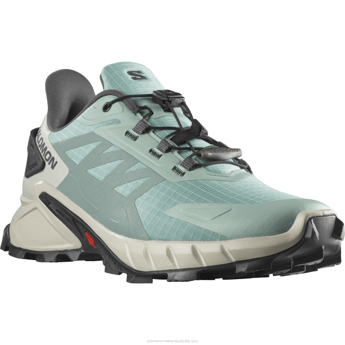 Women\'s Trail Running Shoes - Supercross 4 V42L1543 Salomon Aquifer/Lunar Rock/Ebony - Salomon sneakers Australia