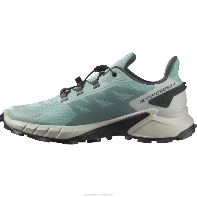 Women\'s Trail Running Shoes - Supercross 4 V42L1543 Salomon Aquifer/Lunar Rock/Ebony - Salomon sneakers Australia