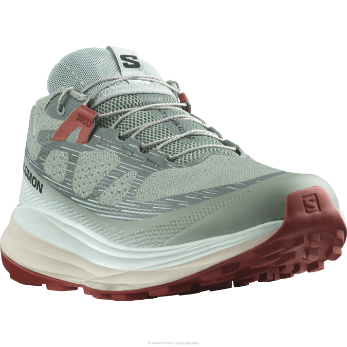 Women\'s Trail Running Shoes - Ultra Glide 2 V42L1489 Salomon Lily Pad/Bleached Aqua/Hot Sauce - Salomon sneakers Australia