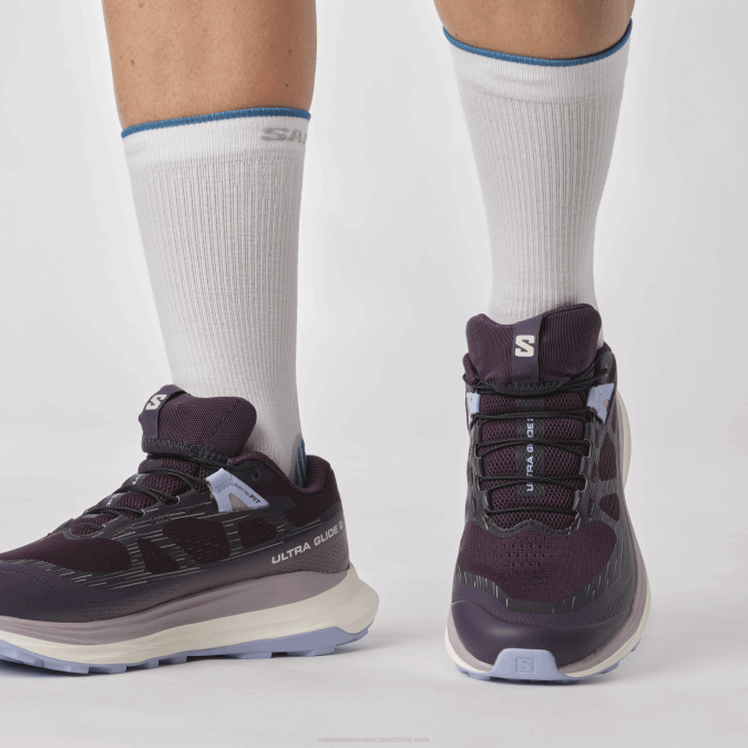 Women\'s Trail Running Shoes - Ultra Glide 2 V42L1490 Salomon Nightshade/Vanilla Ice/Serenity - Salomon shoes