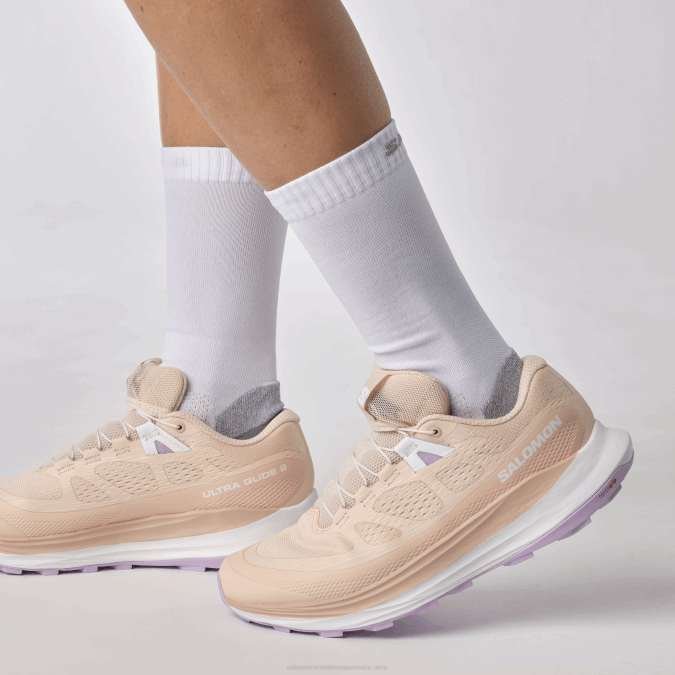 Women\'s Trail Running Shoes - Ultra Glide 2 V42L1492 Salomon Tender Peach/Orchid Bloom/White - Salomon sneakers Australia